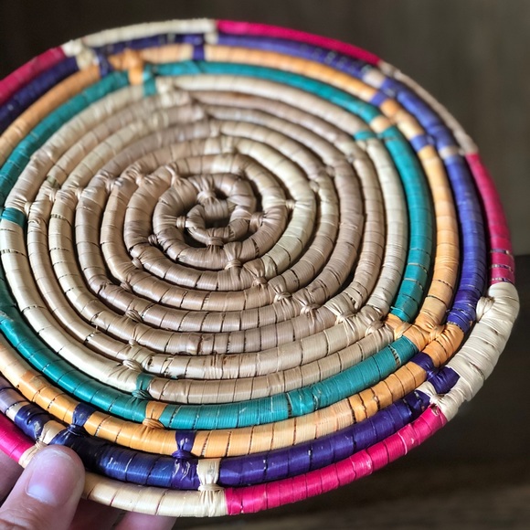 Vintage Mexican Straw Trivet - Picture 4 of 5